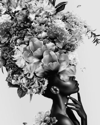 Malerifabrikken - Poster Art Floral 2 - Vit - 70X100