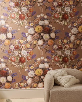 Wallpaper by ellos - Tapet Brilliant - Brun