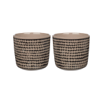 Marimekko - Mugg Siirtola 2 dl, 2-pack - Svart