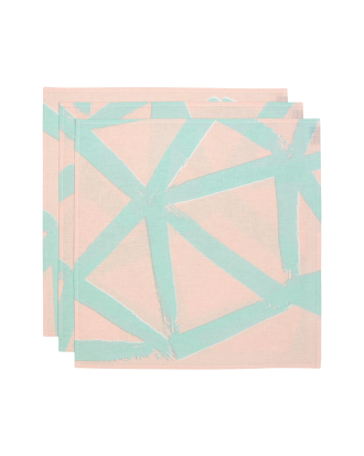 Marimekko - Servett Ukkospilvi 3-pack - Grön - 40X40