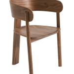 La Redoute - Karmstol valnöt Marais, design E. Gallina - Brun