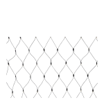 Markslöjd - Slinga Nät Chrissline 1,7x2m Kall Vit Extra - Svart