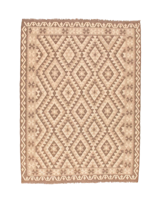Bargi - Ullmatta Kilim Raw Natural 177x236 - Guld - 170X230