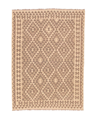 Bargi - Ullmatta Kilim Raw Natural 173x238 - Guld - 170X230