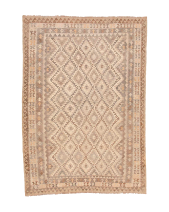 Bargi - Ullmatta Kilim Raw Natural 211x296 - Brun - 200X300