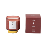 Bloomingville - COZY - Nectarine Doftljus, Naturligt vax - Röd