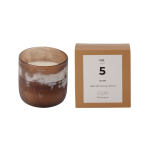 Bloomingville - NO. 5 - Sea Salt Doftljus, Naturligt vax - Brun