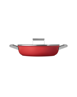 Smeg - Traktörpanna Ø 28 cm - Röd