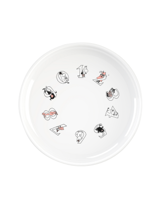 RIG-TIG - Skål Mumin ABC Ø 15 cm - Rosa