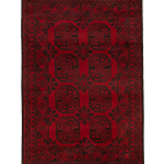 Bargi - Ullmatta Afghan Red 124x187 - Röd - 128X170