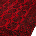 Bargi - Ullmatta Afghan Red 203x282 - Röd - 199X305