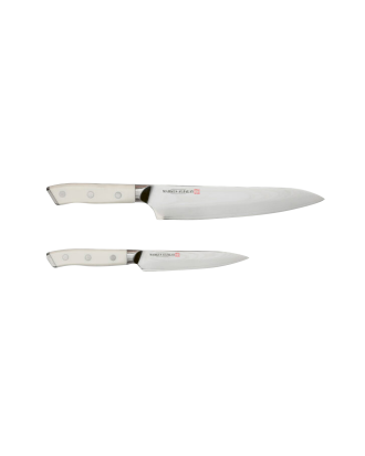 Markus Aujalay - Knivset Damaskus 2 delar - Silver