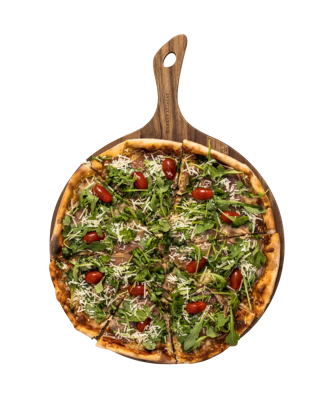 Markus Aujalay - Ostbricka / Skärbräda Tapas Rund med 3 bestick - Natur