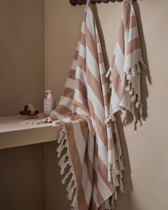 Ellos - Badhandduk Hilda 90x180 cm - Brun - 90X180