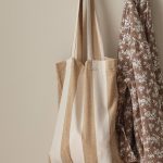 Ellos - Väska Valerie Block Stripe i bomullsflanell - Brun