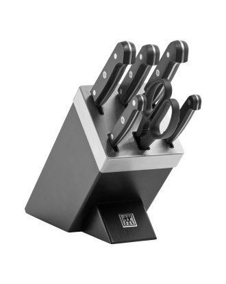 ZWILLING - Knivset med självslipande block Gourmet 7 delar - Svart