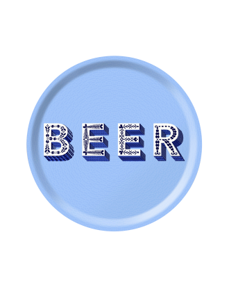 Jamida - Bricka Ø 31 cm - Blå