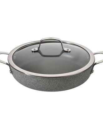 Ballarini - Serveringspanna Salina 28 cm med glaslock - Grå