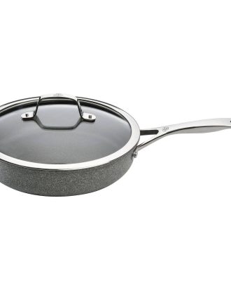 Ballarini - Traktörpanna Salina 28 cm med glaslock - Grå