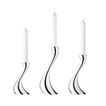 Georg Jensen - Ljushållare / ljusstake Cobra 3 st liten, medium, stor - Silver