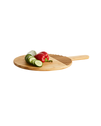 Sagaform - Skärbräda Nature Rund av bambu - Brun