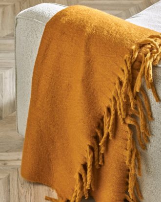 Ellos - Pläd Verna throw - Gul - 130X170
