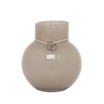 ERNST - Glasvas rund Ø 9 cm, h 10 cm - Beige