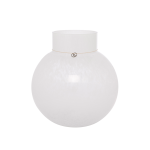 ERNST - Glasvas rund Ø 24 cm, h 25 cm - Vit