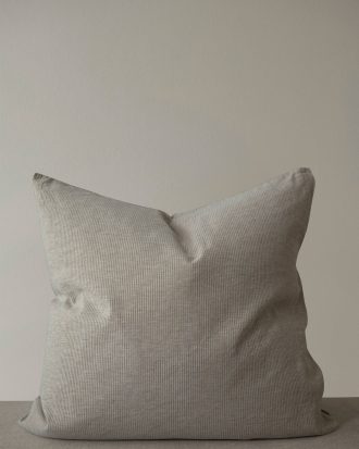 Mimou - Kuddfodral Stripe No.1 65x65 cm hampa/bomull - Beige - 65X65