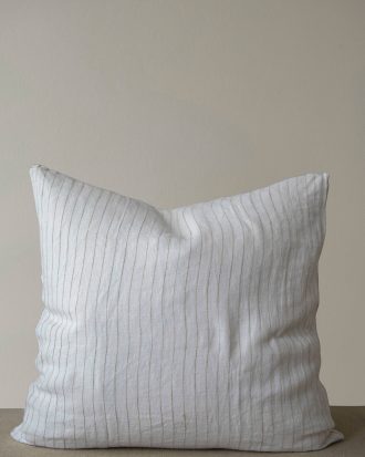 Mimou - Kuddfodral Stripe 65x65 cm No.2 100% hampa - Vit - 65X65