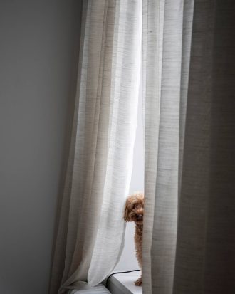 Mimou - Gardin Ellie halvlinne på dubbel bredd - Beige - 290