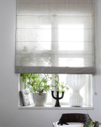 Mimou - Hissgardin Ellie halvlinne 220 cm hög - Natur - 90