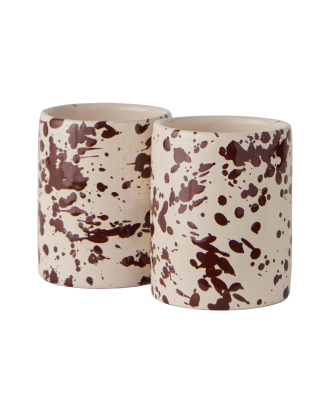 Fratelli Coli - Mugg Spruzzi 2-pack - Brun