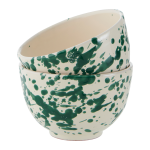 Fratelli Coli - Skål Spruzzi 2-pack 13 cm - Grön