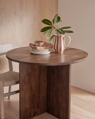 Ellos - Klaffbord / matbord Meninta Ø 99 cm - Brun