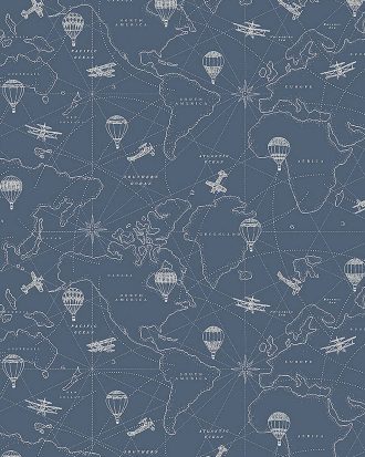 Boråstapeter - Tapet Adventures - Blå