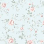 Boråstapeter - Tapet Rose Garden - Blå