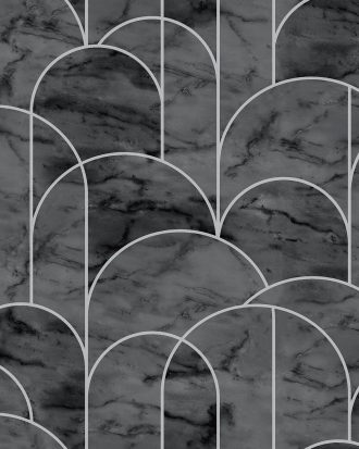 Boråstapeter - Tapet Arch - Svart