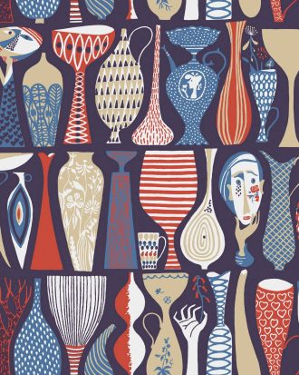 Boråstapeter - Tapet Pottery - Multi