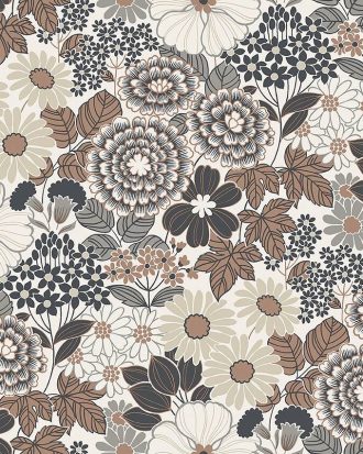 Boråstapeter - Tapet Anita - Brun