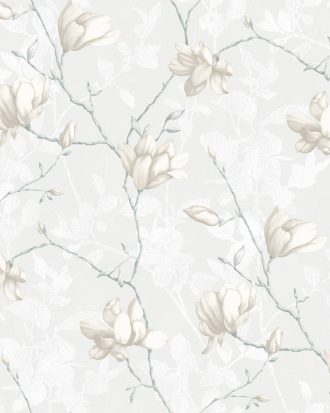 Boråstapeter - Tapet Lily Tree - Vit