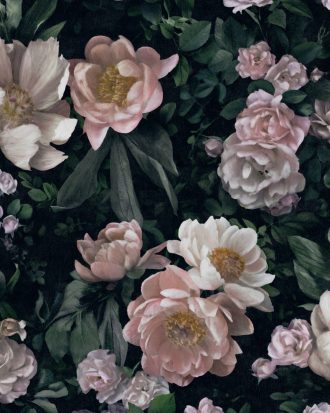 Boråstapeter - Tapet New Dawn Rose - Svart