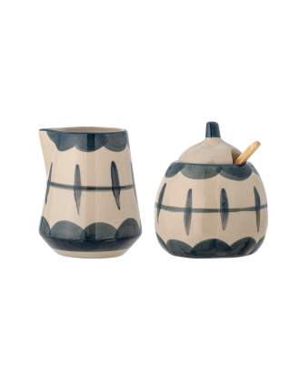 Bloomingville - Mjölkkanna & sockerskål Allium