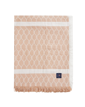 Lexington - Överkast Striped Rope Structured Cotton Bedspread - Beige - 260X240