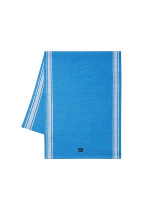 Lexington - Löpare Cotton Jute Runner with Side Stripes - Blå - 50X250