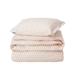 Lexington - Påslakanset Rope Printed Cotton Poplin Bed Set - Vit - 150X210