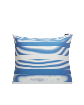Lexington - Örngott Striped Cotton Sateen Pillowcase - Blå - 50X60