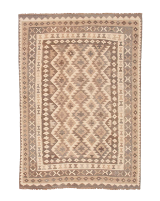 Bargi - Ullmatta Kilim Raw Natural 200x285 - Grå - 200X280