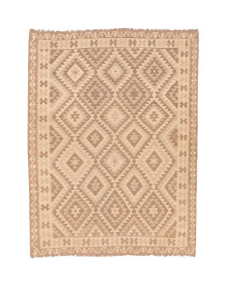 Bargi - Ullmatta Kilim Raw Natural 186x244 - Grå - 170X240
