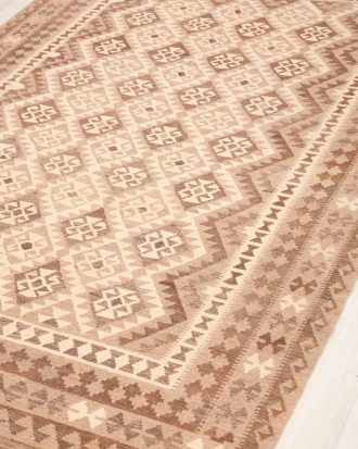 Bargi - Ullmatta Kilim Raw Natural 207x292 - Grå - 200X300